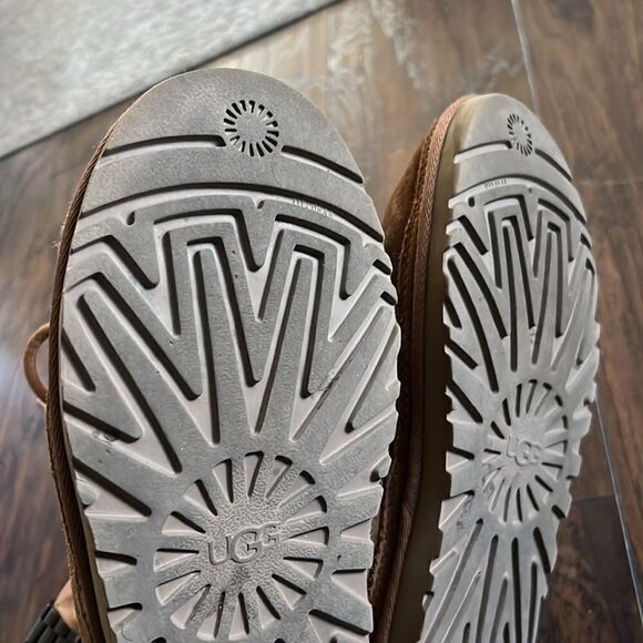 UGG NEUMEL CHESTNUT SUEDE/ SHEEPWOOL ANKLE BOOTS, WOMEN US 9 GUC - Picture 9 of 11